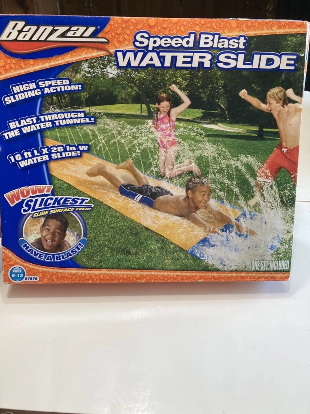 Banzai Speed Blast Water Slide Slip 'n Slide 16' Long New In box